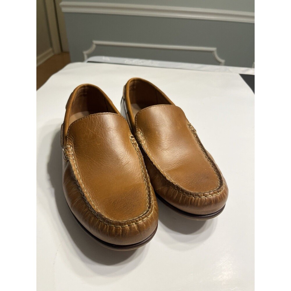 Frye Tan Brown Leather Loafers Men’s Sz 9